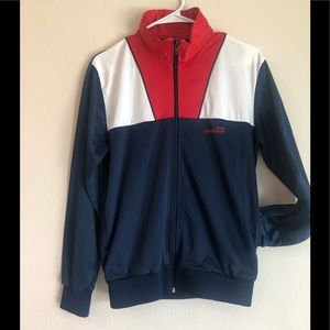 Vintage VTG 80s Track and Court Blue Jacket A3-043